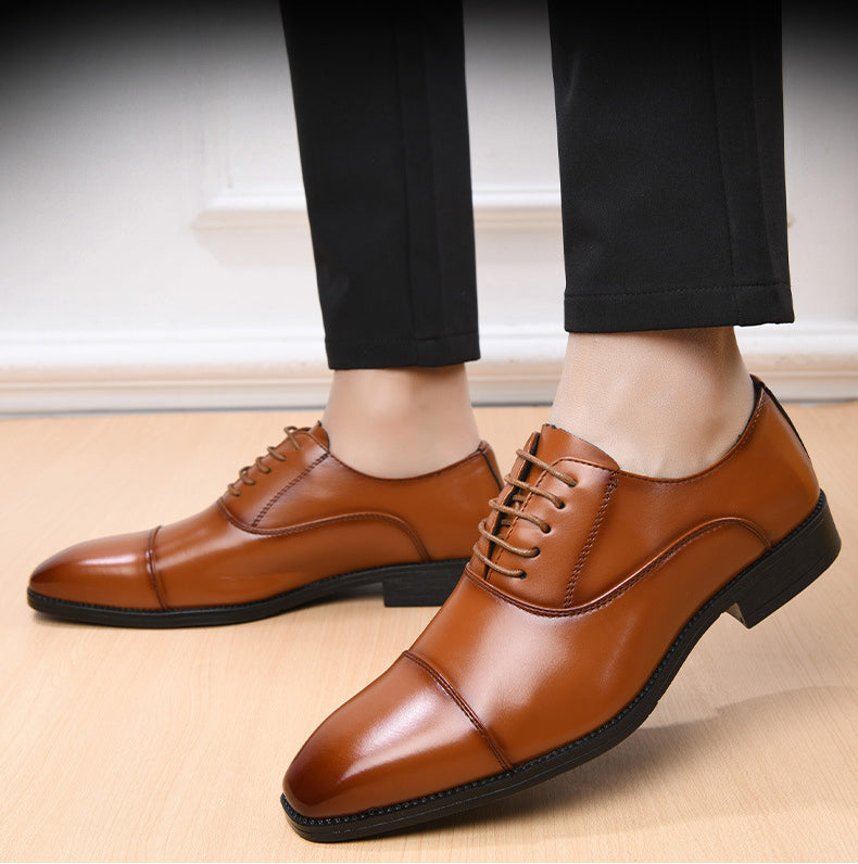 ✨ Professional Brown Leather Shoes – Style Meets Comfort Oxford-2026